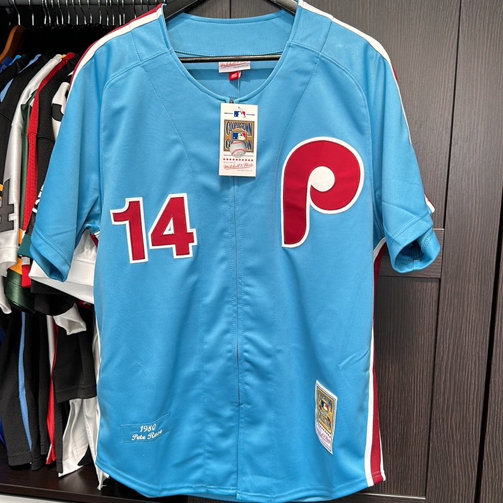 Mitchell & Ness Pete Rose Philadelphia Phillies Cooperstown Authentic Jersey